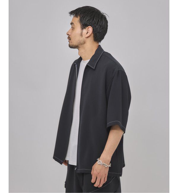 EDIFICE「E. Waving Dobby ZIP シャツ」|シャツ・ブラウス|