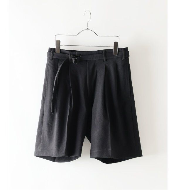 EDIFICE「シャンタン ベルテッド 2プリーツ ショーツ」|その他|