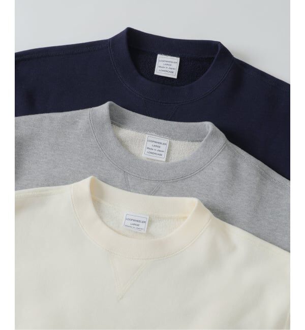 EDIFICE「《予約》LOOPWHEELER for LOWERCASE ライトツリウラケ ルーズスウェット」|スウェット・ジャージ|