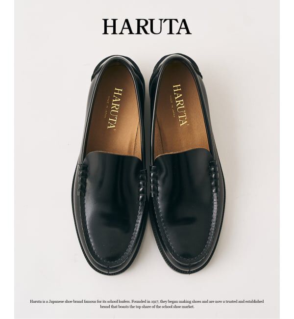 417 EDIFICE「【HARUTA / ハルタ】 417別注 Vamp Loafers」|ローファー|ブラック