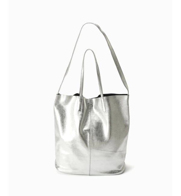 EDIFICE「《予約》MORPHEE(モルフェ) 3WAY LARGE TOTE ナッパレザーシルバー」|トートバッグ|シルバー