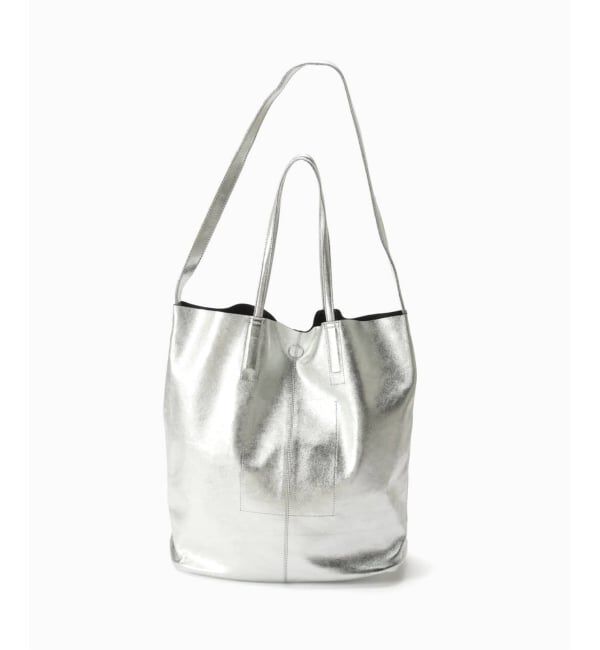 EDIFICE「《予約》MORPHEE(モルフェ) 3WAY LARGE TOTE ナッパレザーシルバー」|トートバッグ|