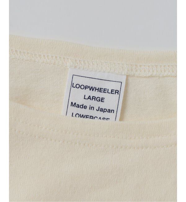 EDIFICE「《予約》LOOPWHEELER for LOWERCASE 別注 天竺ボートネック」|Tシャツ・カットソー|