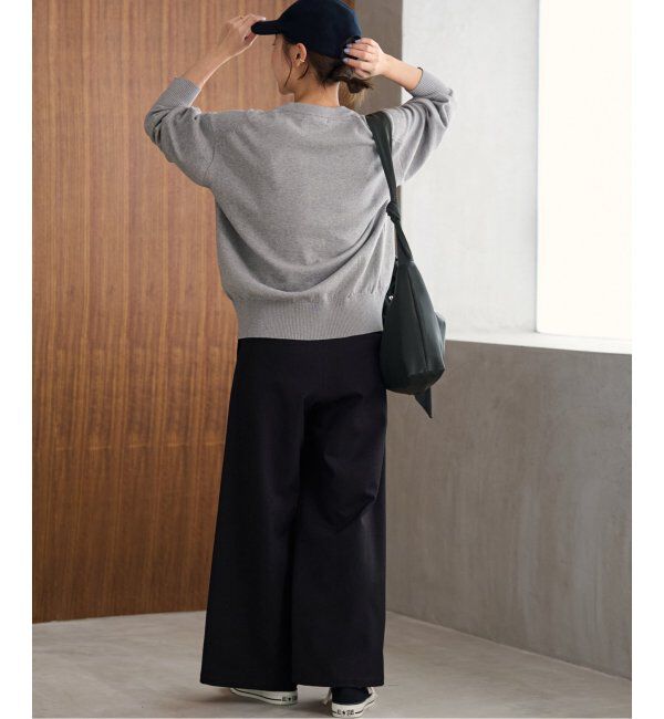 JOURNAL STANDARD relume「《追加5》ウォッシャブルサージストレッチタックワイドパンツ」|スラックス|