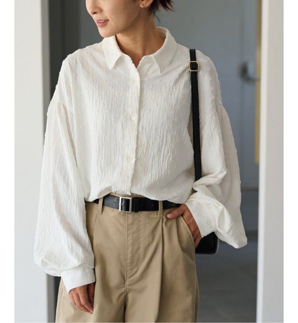 JOURNAL STANDARD relume「《追加》ドットジャガードブラウス」|シャツ・ブラウス|