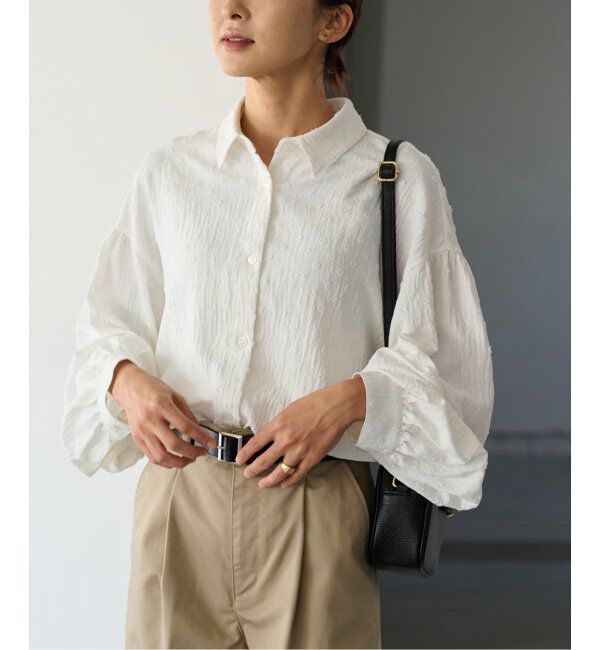 JOURNAL STANDARD relume「《追加》ドットジャガードブラウス」|シャツ・ブラウス|