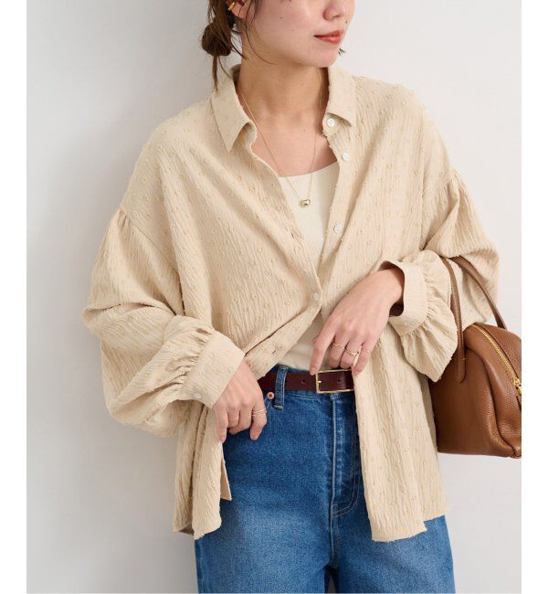 JOURNAL STANDARD relume「《追加》ドットジャガードブラウス」|シャツ・ブラウス|