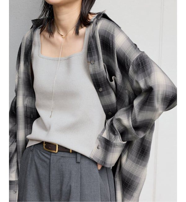 JOURNAL STANDARD「スクエアネックニットタンク」|タンクトップ|