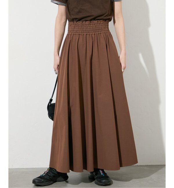 JOURNAL STANDARD「【撥水/接触冷感/洗える/UVカット】リネンナイロンストレッチギャザースカート」|スカート|
