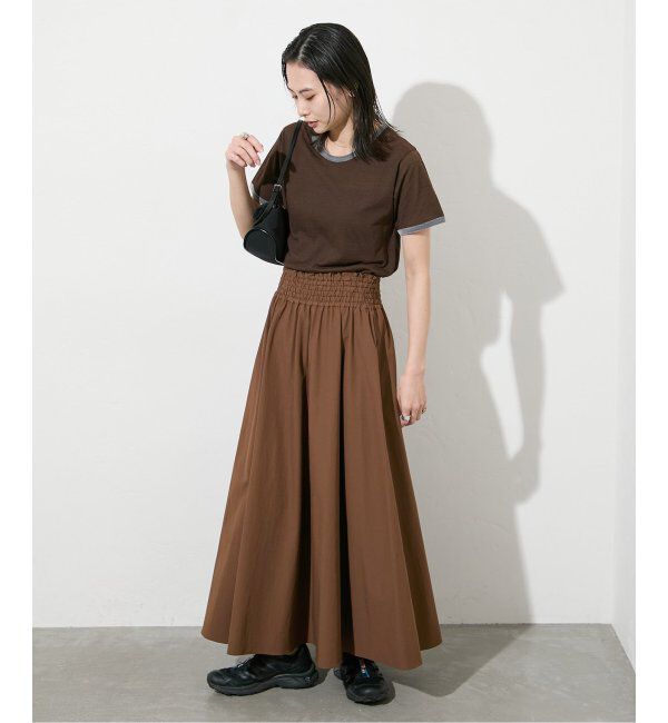 JOURNAL STANDARD「【撥水/接触冷感/洗える/UVカット】リネンナイロンストレッチギャザースカート」|スカート|