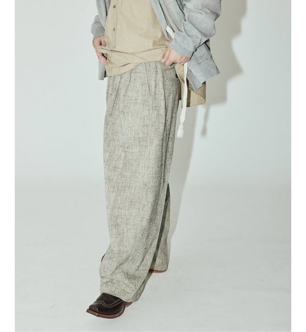 J.S.Homestead「J.S.Homestead / C/R/Si ネップ インフレーション スラックス」|スラックス|