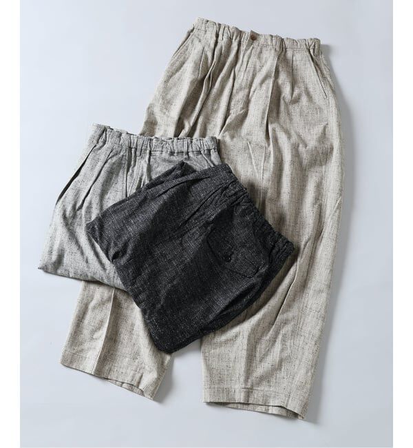 J.S.Homestead「J.S.Homestead / C/R/Si ネップ インフレーション スラックス」|スラックス|