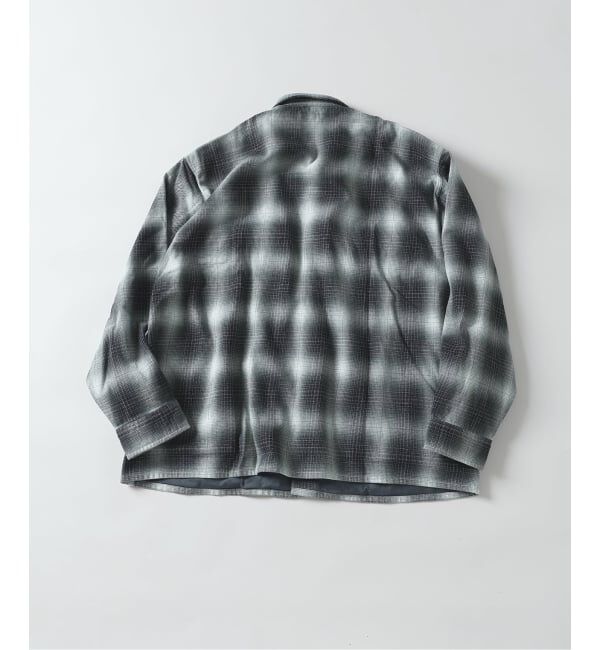 J.S.Homestead「J.S.Homestead / インディゴ チェック ミリタリー シャツ」|シャツ・ブラウス|