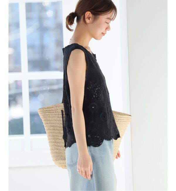 JOURNAL STANDARD relume「《WEB限定追加2》エンブロイダリークロシェノースリーブ」|ニット・セーター|