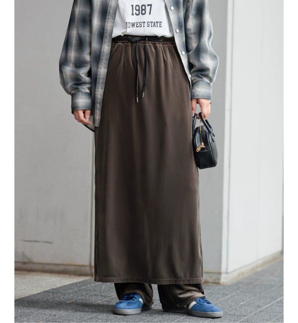 JOURNAL STANDARD relume「ベロアコードライントラックスカート」|スカート|
