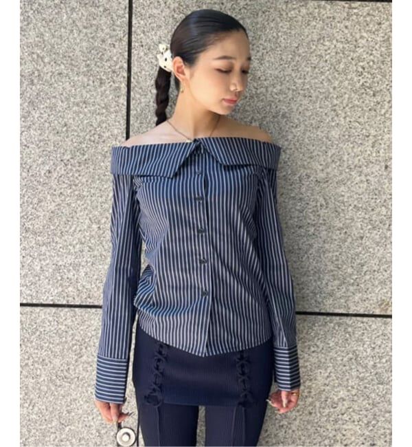 Oriens JOURNAL STANDARD「オフショルダーシャツ」|シャツ・ブラウス|