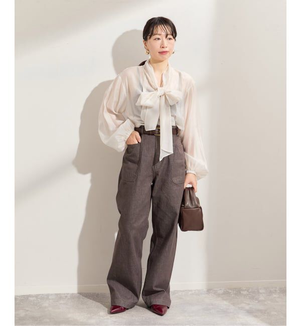 journal standard L'essage「シアーボウタイブラウス」|シャツ・ブラウス|