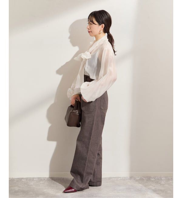 journal standard L'essage「シアーボウタイブラウス」|シャツ・ブラウス|