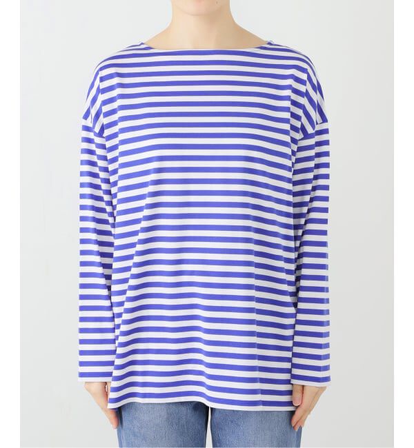 journal standard luxe「コットンボーダー ボートネックプルオーバー」|Tシャツ・カットソー|