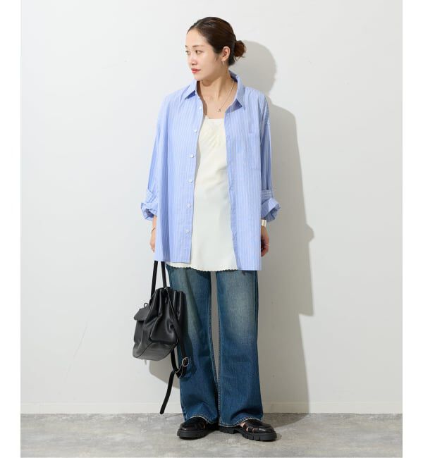 JOURNAL STANDARD「《追加予約》【LANCER CLOTHING CORPORATION】 オーバーFITストライプシャツ」|シャツ・ブラウス|