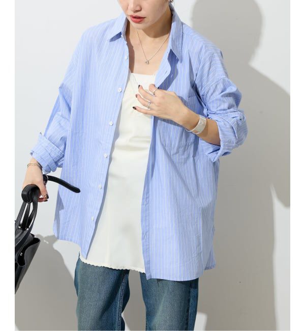 JOURNAL STANDARD「《追加予約》【LANCER CLOTHING CORPORATION】 オーバーFITストライプシャツ」|シャツ・ブラウス|