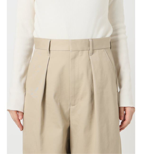 journal standard L'essage「《追加予約5》【金子綾さん着用】CP タックチノパンツ」|チノ|