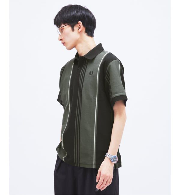 JOURNAL STANDARD「《予約》FRED PERRY / フレッドペリー 別注 ストライプ ピケ ポロシャツ」|ポロシャツ|