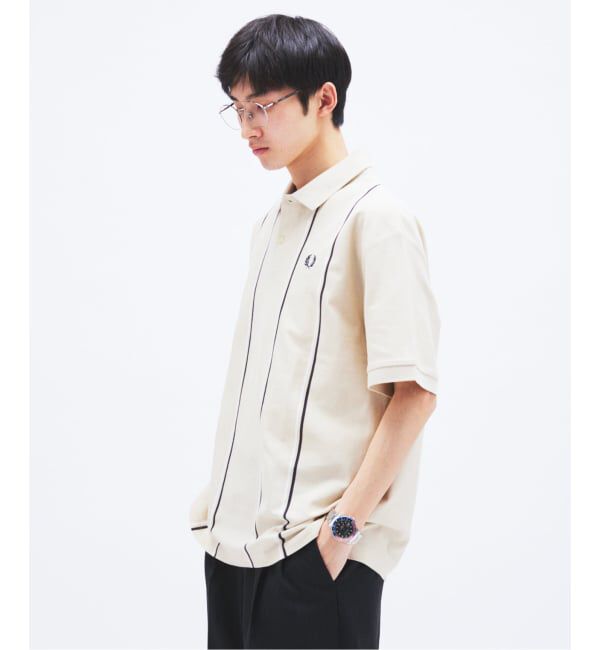 JOURNAL STANDARD「《予約》FRED PERRY / フレッドペリー 別注 ストライプ ピケ ポロシャツ」|ポロシャツ|