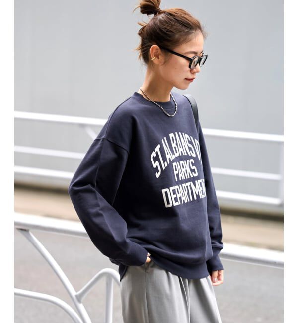 JOURNAL STANDARD relume「《WEB限定追加予約5》ST.ALBANSロゴスウェット」|スウェット・ジャージ|ネイビー