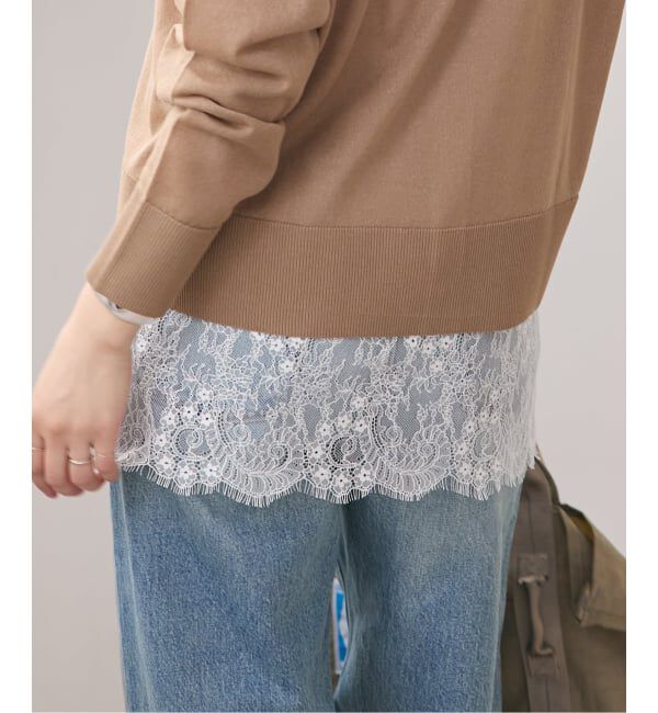 JOURNAL STANDARD「《予約》レースヘムシアータンク」|Tシャツ・カットソー|