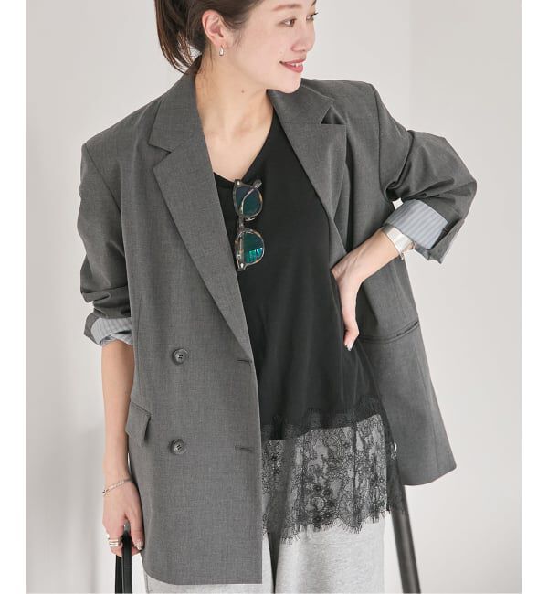 JOURNAL STANDARD「《予約》レースヘムシアータンク」|Tシャツ・カットソー|