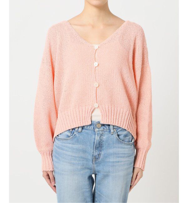 Spick and Span「ペーパーヤーンVネックカーディガン」|カーディガン|