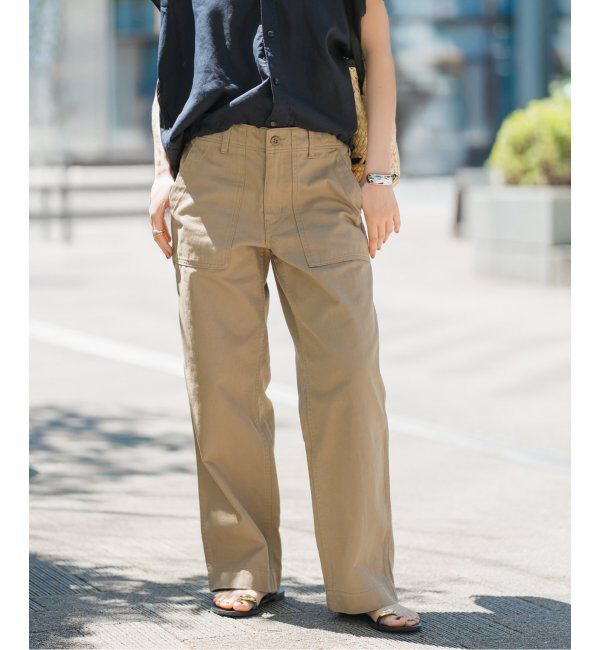 Spick and Span「《追加2》ルーズベイカーパンツ」|カーゴ|