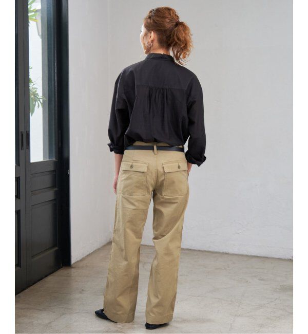 Spick and Span「《追加2》ルーズベイカーパンツ」|カーゴ|
