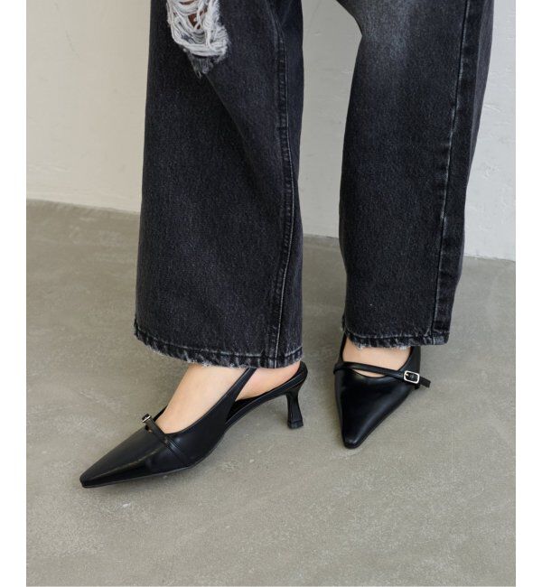 U by SPICK&SPAN「KOMOREBI MUSEUM /コモレビミュージアム バックストラップポインテッドミュール」|パンプス|