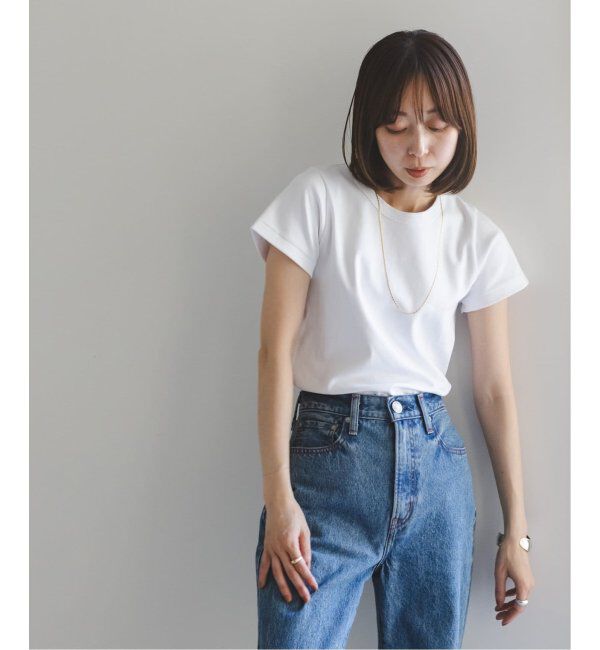 NOBLE「《追加》スビンコットンスムースコンパクトTシャツ 2」|Tシャツ・カットソー|