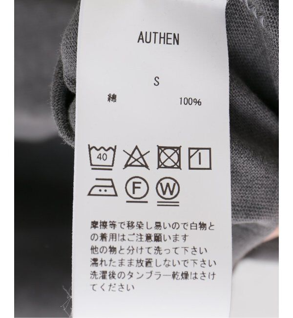 Spick and Span「《追加》AUTHEN / オーセン NUMBERING FLOCKY T-SHIRT」|Tシャツ・カットソー|