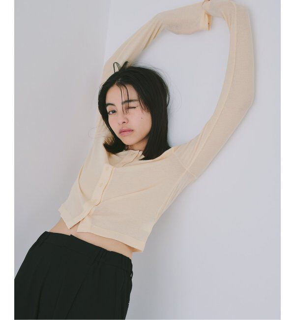 U by SPICK&SPAN「コットンテレココンパクトカーデ」|カーディガン|