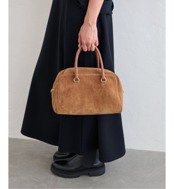 U by SPICK&SPAN「《WEB限定/追加》AULENTTI /オウレンティSUEDE BOSTON BAG5」|ボストンバッグ|キャメル