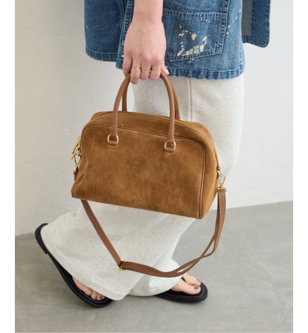 U by SPICK&SPAN「《WEB限定/追加》AULENTTI /オウレンティSUEDE BOSTON BAG5」|ボストンバッグ|