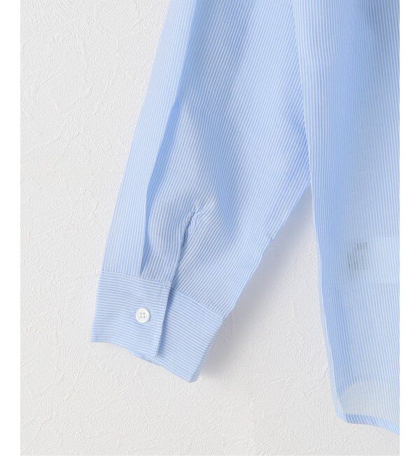 U by SPICK&SPAN「CRANK/クランク FLOWER STRIPED SHEER SHIRT」|シャツ・ブラウス|