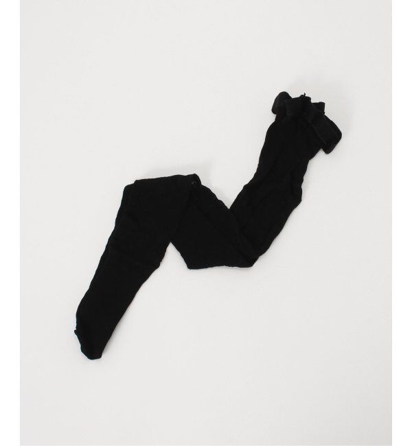 U by SPICK&SPAN「I HATE MONDAY/アイヘイトマンデイ Flower Jacquard lace Stock」|タイツ・ストッキング|ブラック