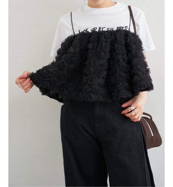 U by SPICK&SPAN「フラワーチュールベアブラウス」|シャツ・ブラウス|