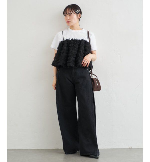 U by SPICK&SPAN「フラワーチュールベアブラウス」|シャツ・ブラウス|