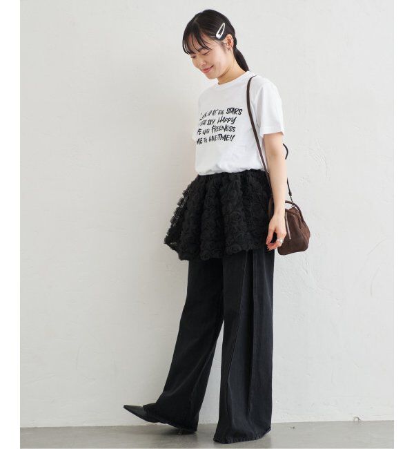 U by SPICK&SPAN「フラワーチュールベアブラウス」|シャツ・ブラウス|