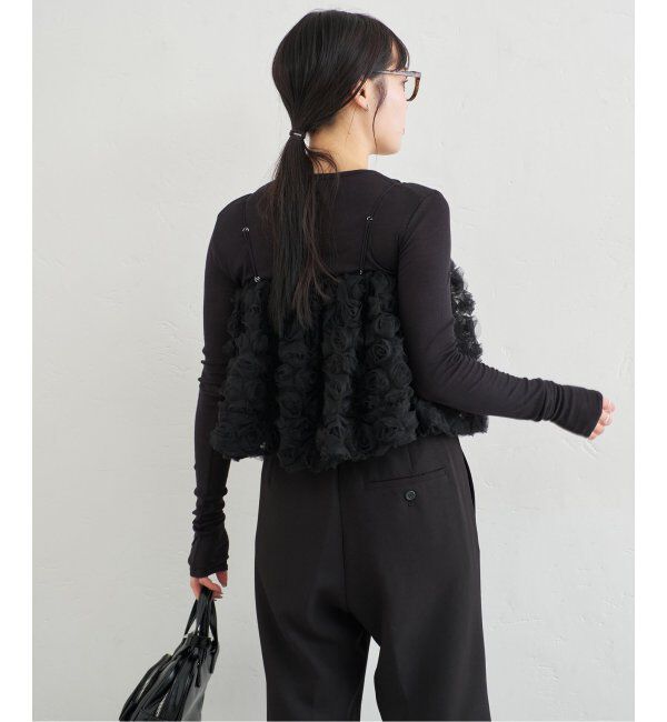 U by SPICK&SPAN「フラワーチュールベアブラウス」|シャツ・ブラウス|