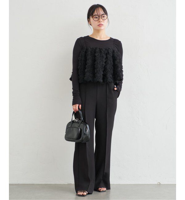 U by SPICK&SPAN「フラワーチュールベアブラウス」|シャツ・ブラウス|