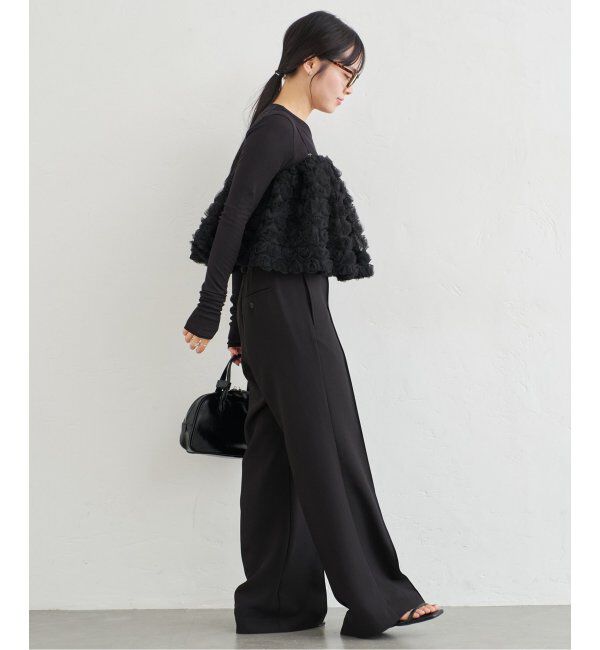 U by SPICK&SPAN「フラワーチュールベアブラウス」|シャツ・ブラウス|