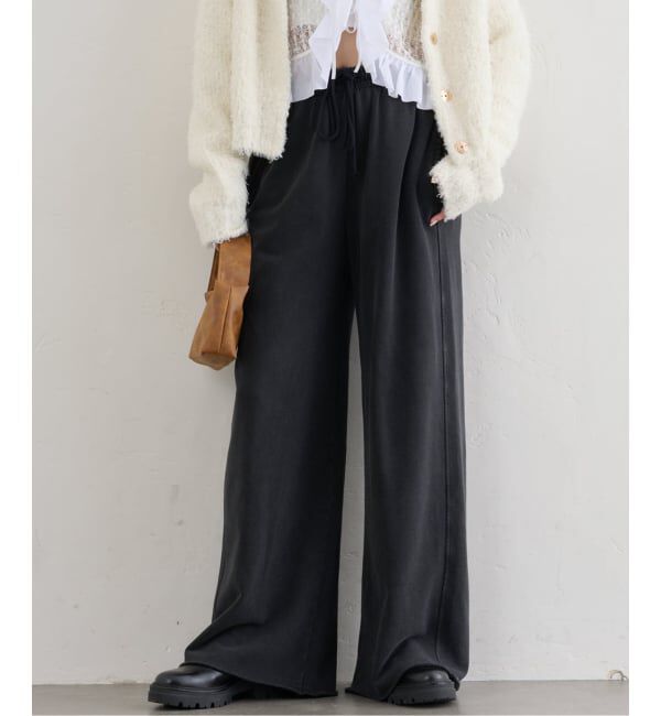 U by SPICK&SPAN「《追加2》ガーメントダイスウェットパンツ」|その他|グレー