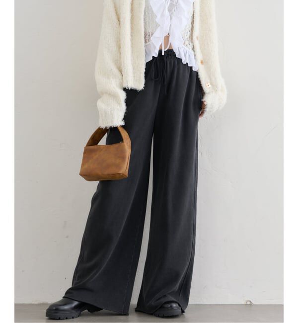 U by SPICK&SPAN「《追加2》ガーメントダイスウェットパンツ」|その他|